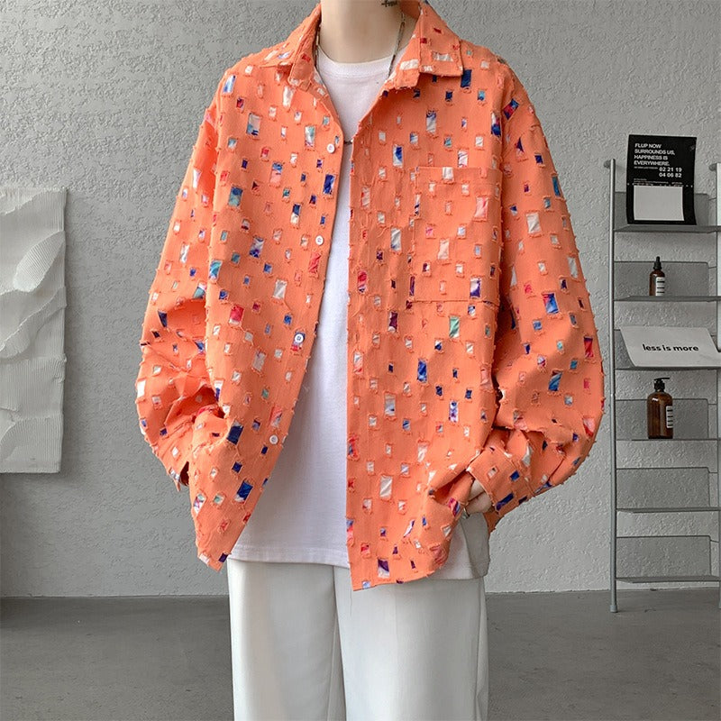 MOSAIC HEAVY BUTTONED JACKET Olympus London