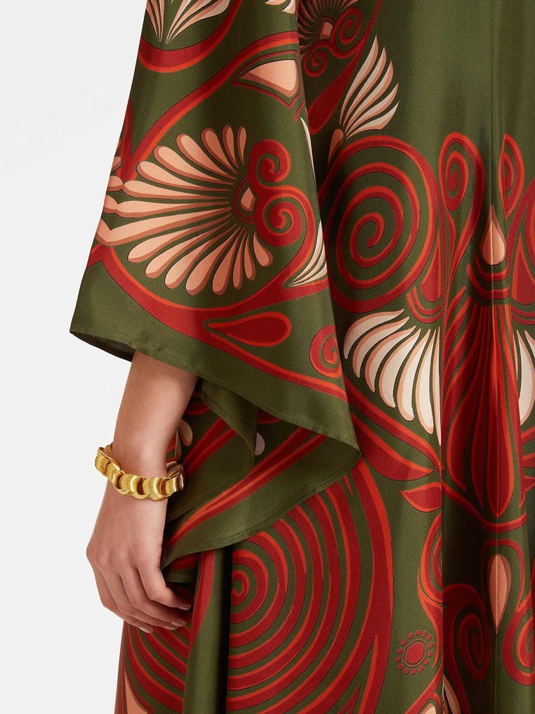 Elegance Dazzling Print Maxi Dress Olympus London
