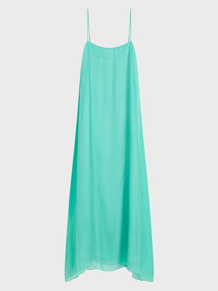 Spaghetti Straps Elegant Column Maxi Dress Olympus London