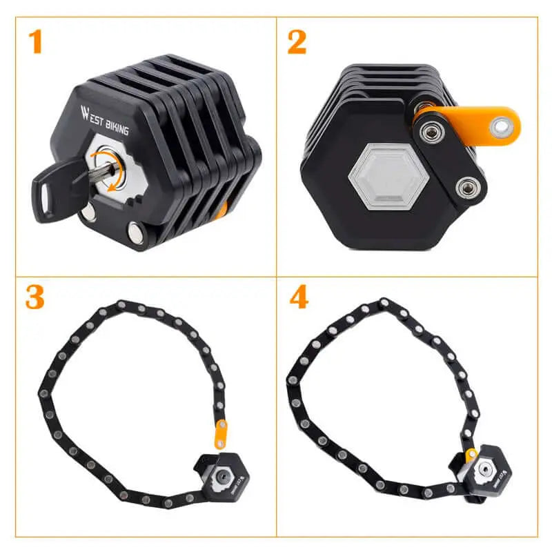 TitanLock Pro – Heavy-Duty Bike Lock for Ultimate Security (for Bikes, E-Bikes & Scooters) BULLCAPTAIN