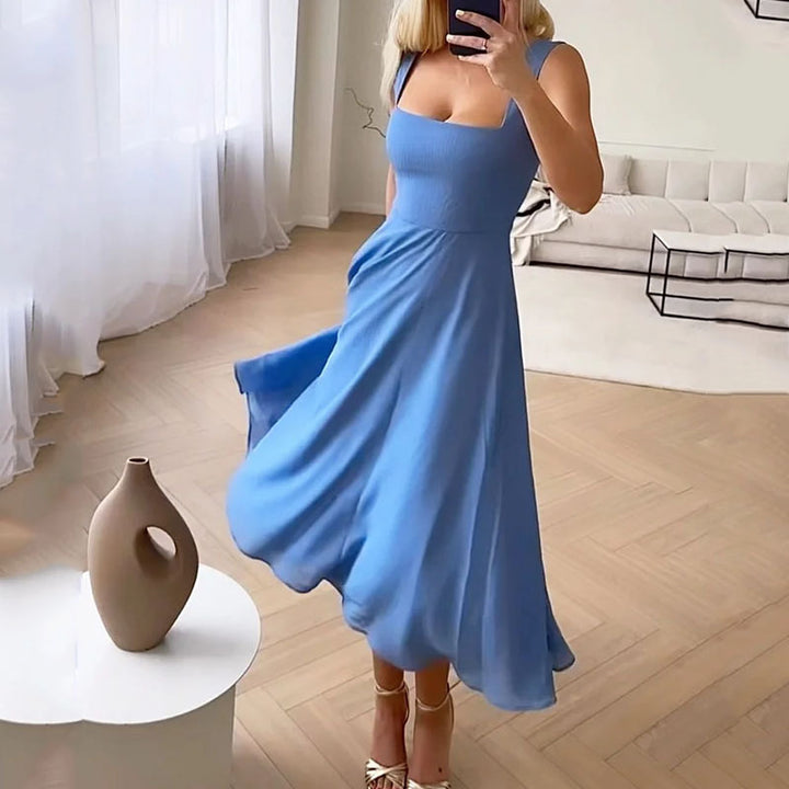 Blair | Women Wedding Guest Square Midi Dress 2