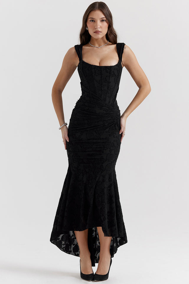 Charlotte | Women's Wedding Guest Lace Ruched Bodycon Dress Evening 9