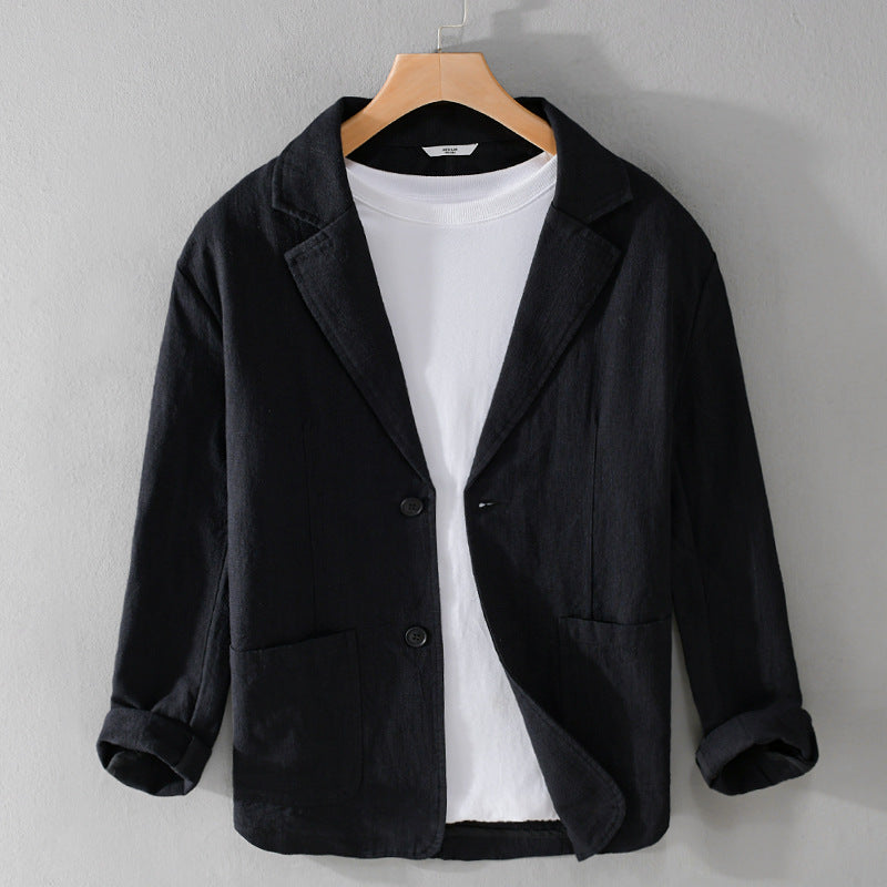 LEANDRO LINEN JACKET Olympus London