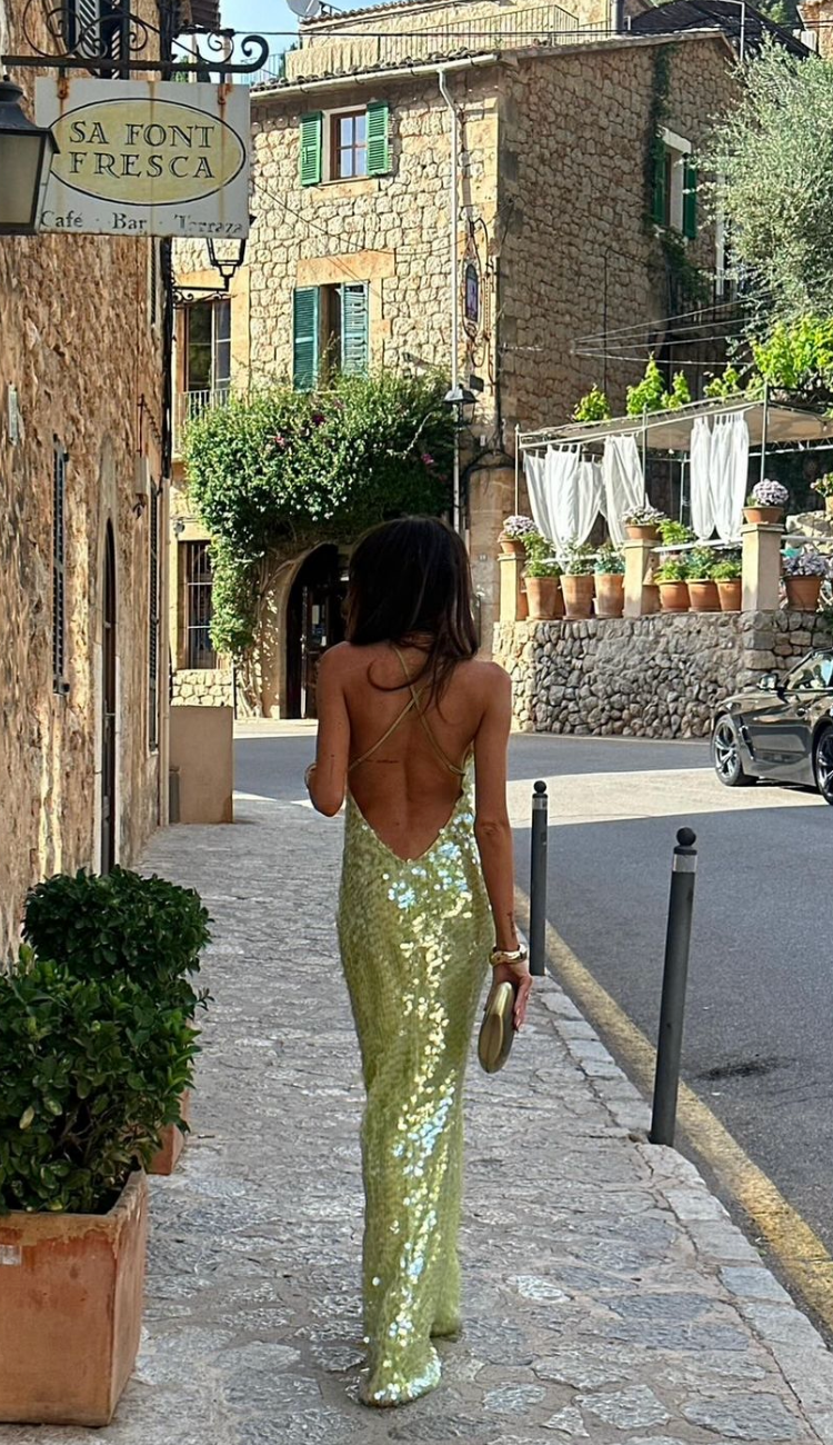 Odette | Women's Wedding Guest Sequin Backless Dress Evening 3
