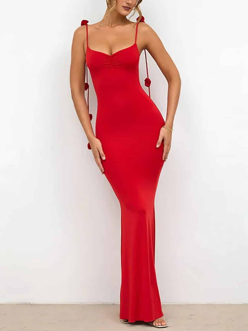 Decor Cami Backless Fitted Maxi Dresses Olympus London
