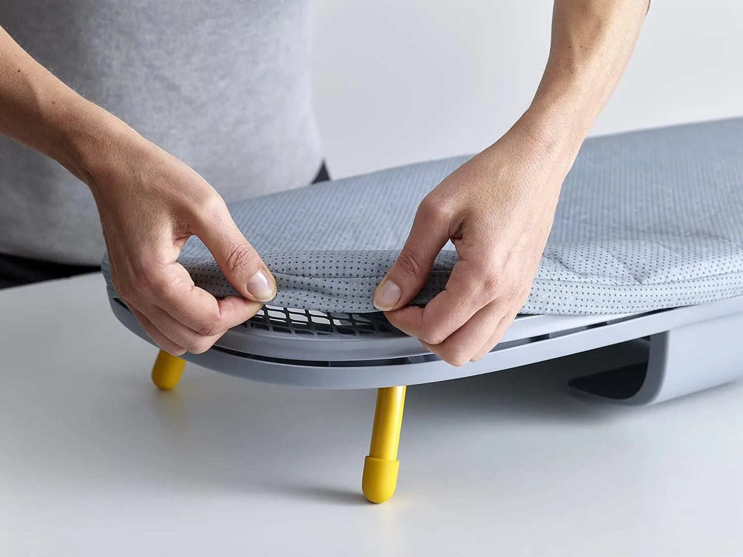Givera Foldable Ironing Board – Compact Space-Saving Design with Non-Slip Legs and Steam-Absorbent Cover BULLCAPTAIN