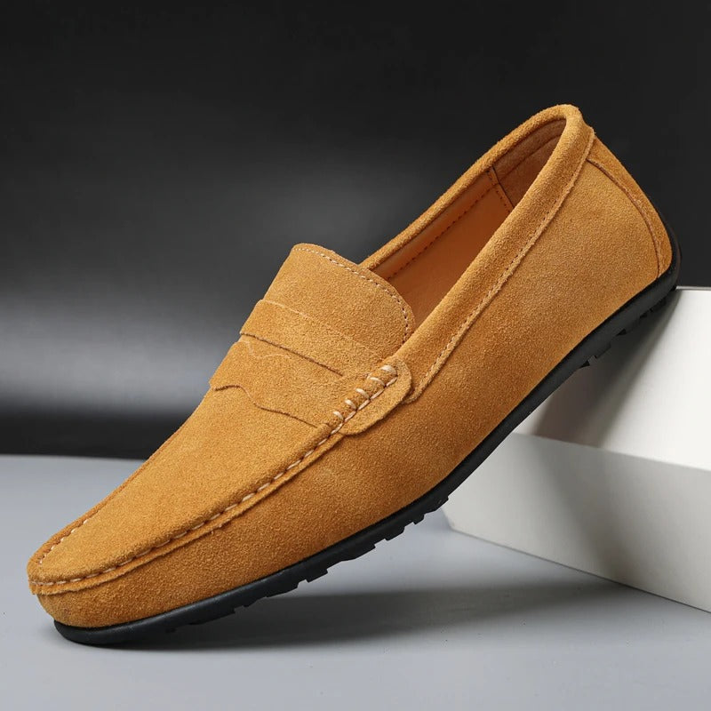 LE DREUX SUEDE LOAFERS Olympus London