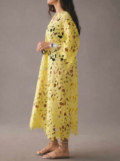 Cover Up Lace Beach Midi Dress Olympus London