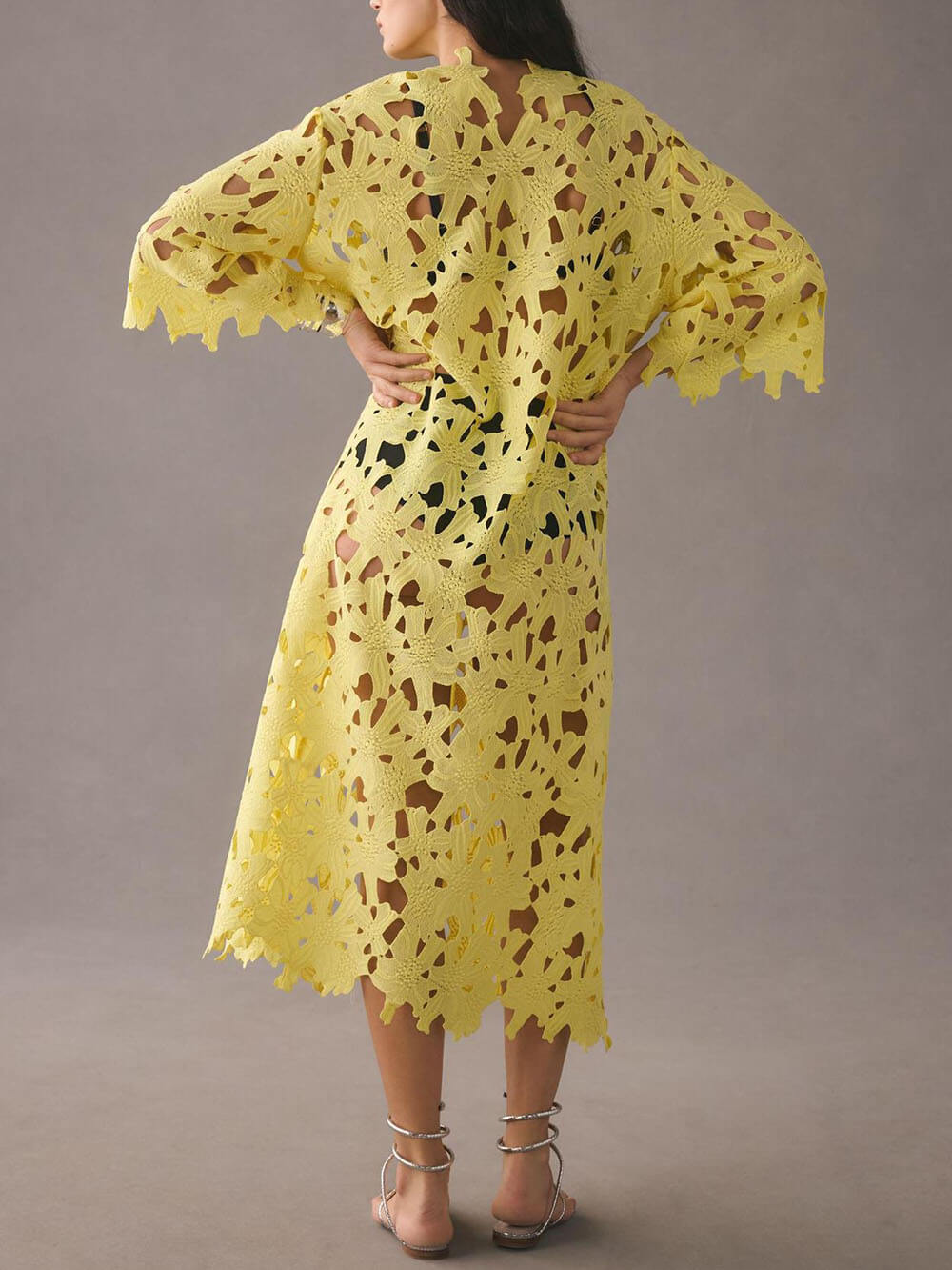Cover Up Lace Beach Midi Dress Olympus London