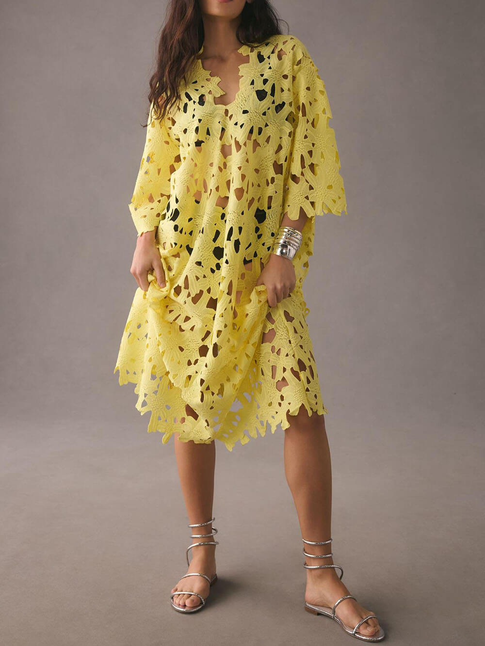 Cover Up Lace Beach Midi Dress Olympus London