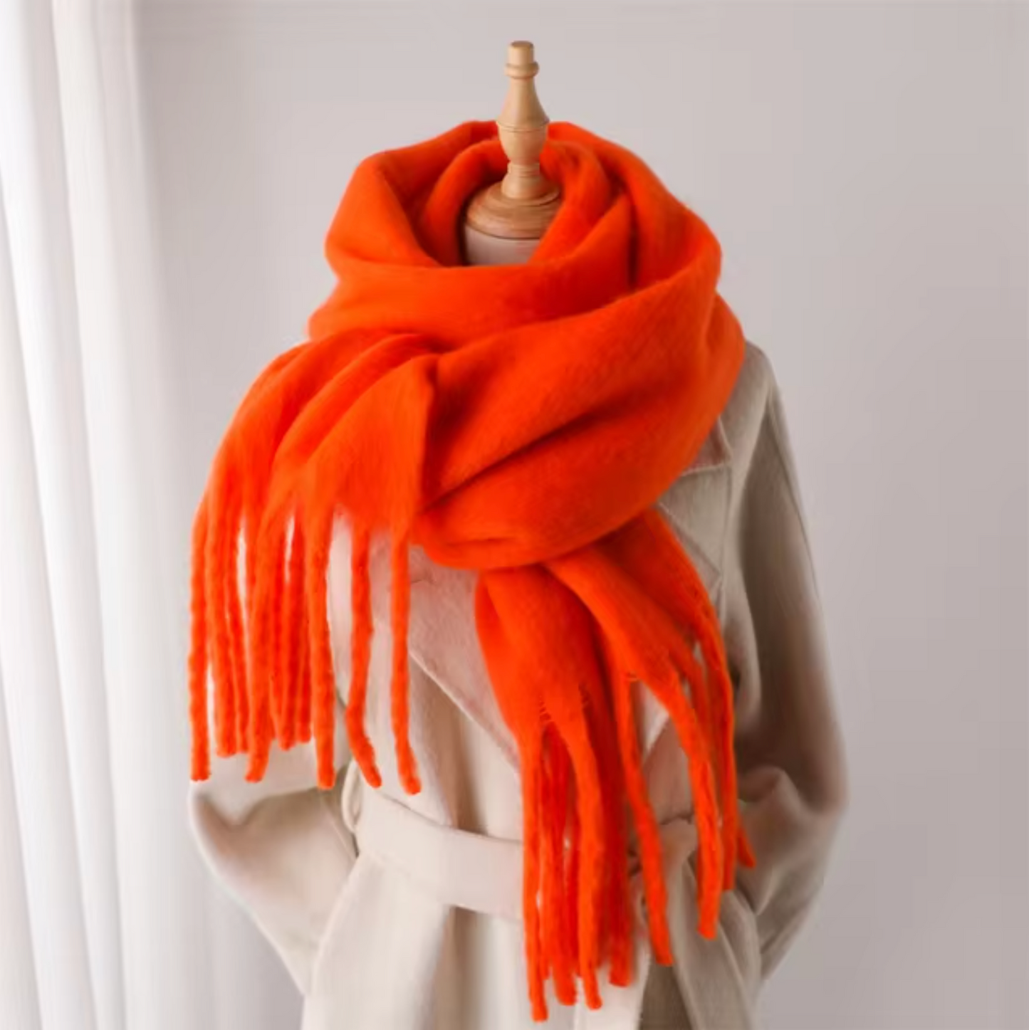 Red scarf women Cashmere Pashmina