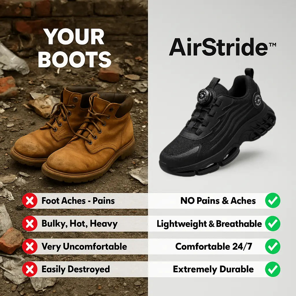 SafetyFlex Stylish Men Work Shoes - Protect and Comfort Your Feet BULLCAPTAIN