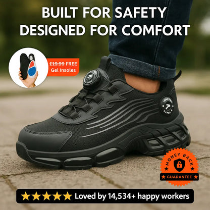 SafetyFlex Stylish Men Work Shoes - Protect and Comfort Your Feet BULLCAPTAIN