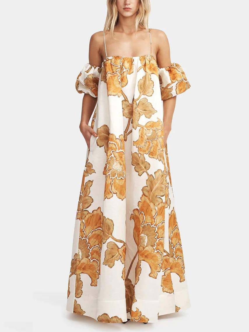 Floral Print Sling Dress Olympus London