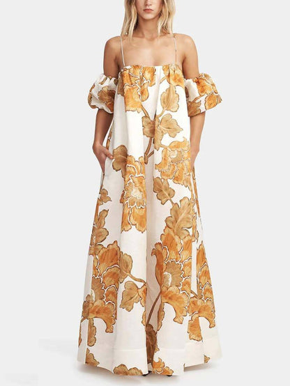 Floral Print Sling Dress Olympus London