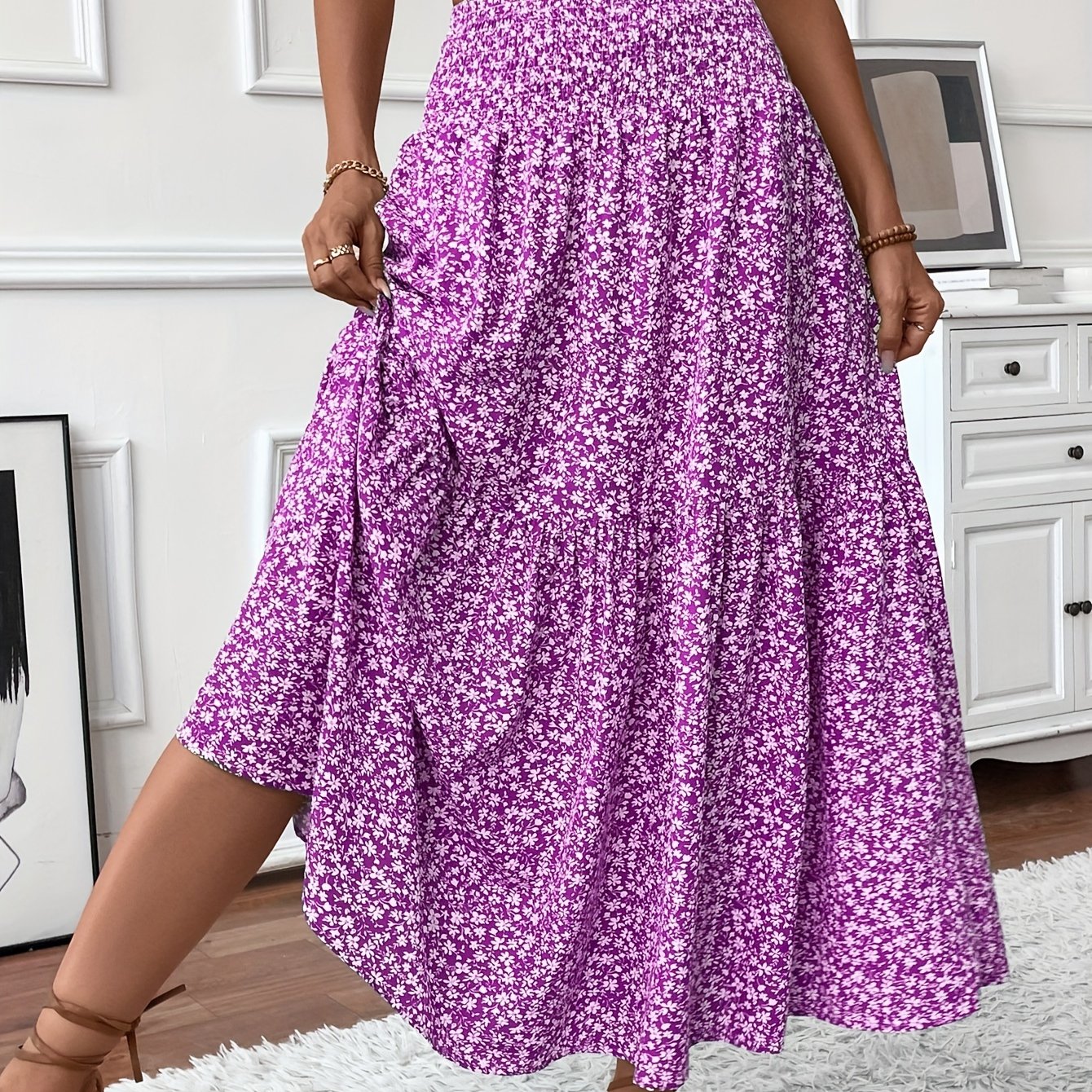 Elena Ditsy Floral Skirt Olympus London
