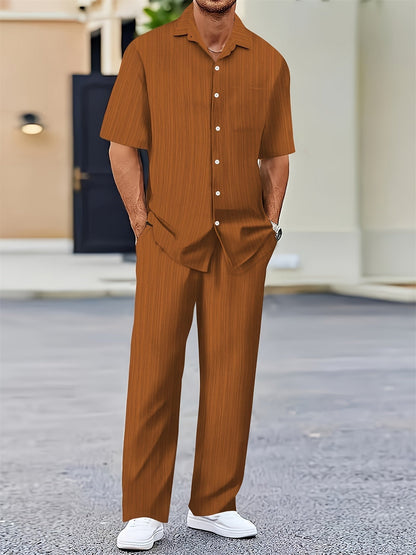 Elias Striped Two-Piece Summer Set Olympus London