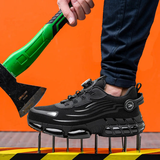SafetyFlex Stylish Men Work Shoes - Protect and Comfort Your Feet BULLCAPTAIN