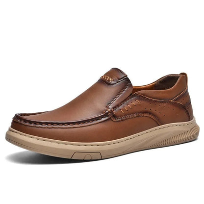 Madison Leather Slip-On Comfort Loafers BullCaptain