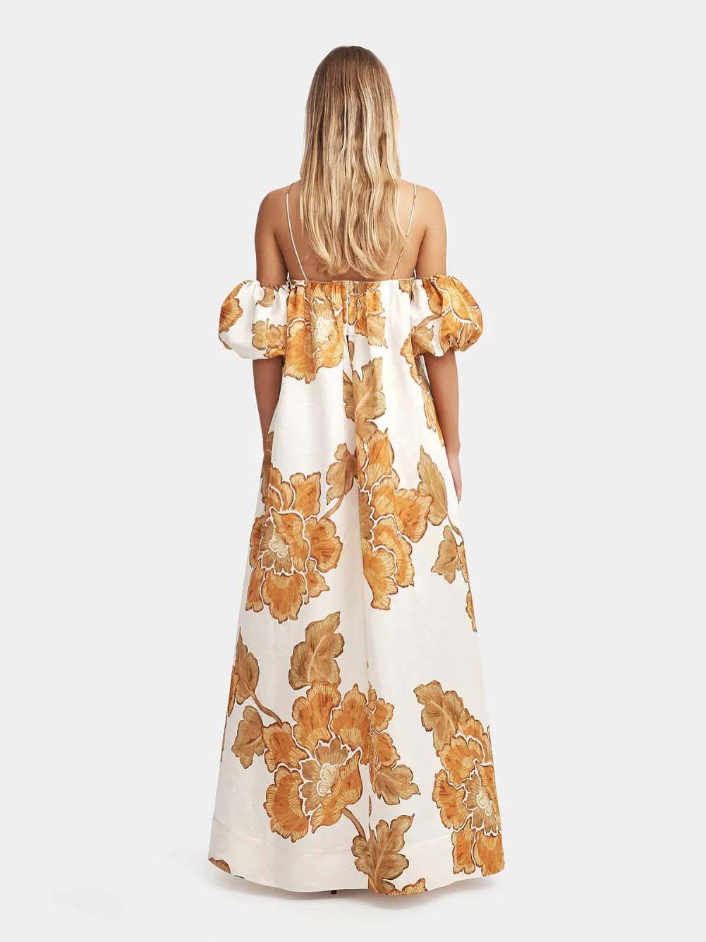 Floral Print Sling Dress Olympus London