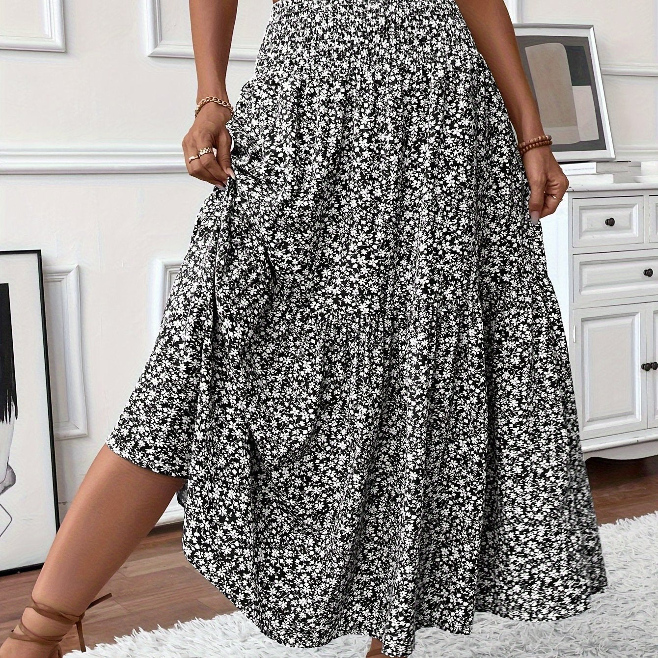 Elena Ditsy Floral Skirt Olympus London