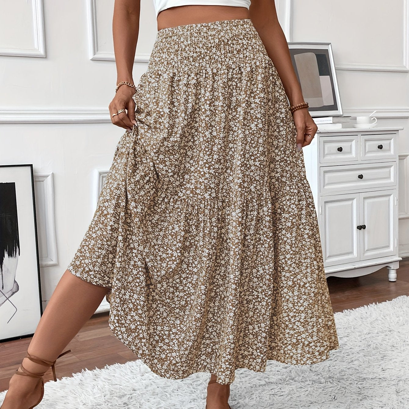 Elena Ditsy Floral Skirt Olympus London