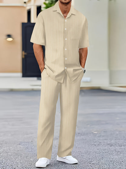 Elias Striped Two-Piece Summer Set Olympus London