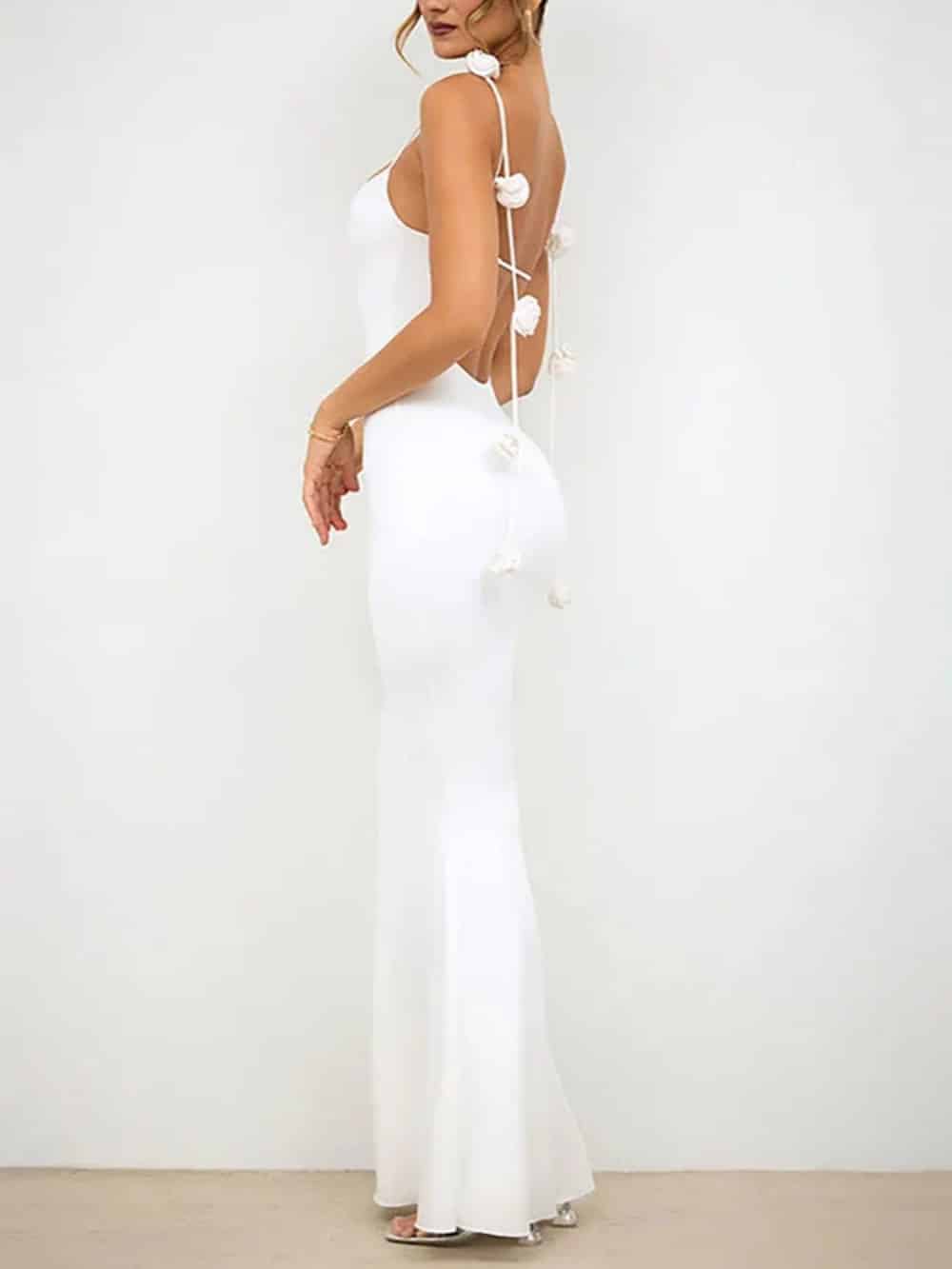 Decor Cami Backless Fitted Maxi Dresses Olympus London