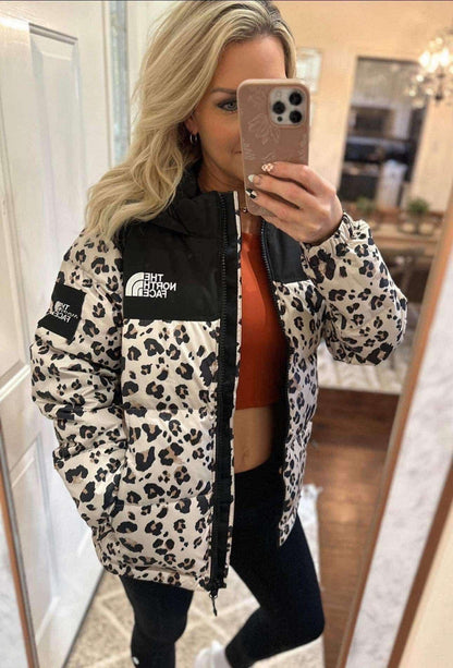 Leopard Print Puffer Jacket -50% OFF + Free Shiping Limited stock available