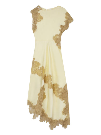 Satin and Lace Maxi Dress Olympus London