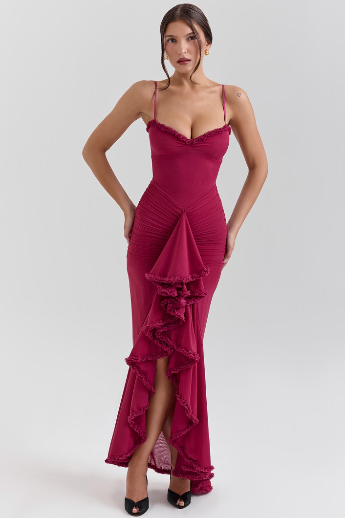 Alexandra | Women's Wedding Guest Lace Ruched Dress 2