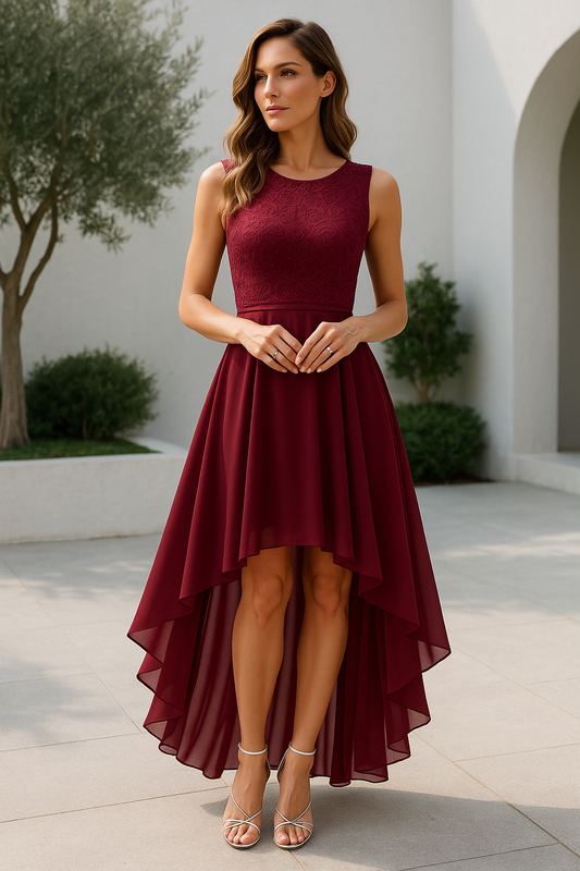 Alexis | Women Wedding Guest High Low Dress 0