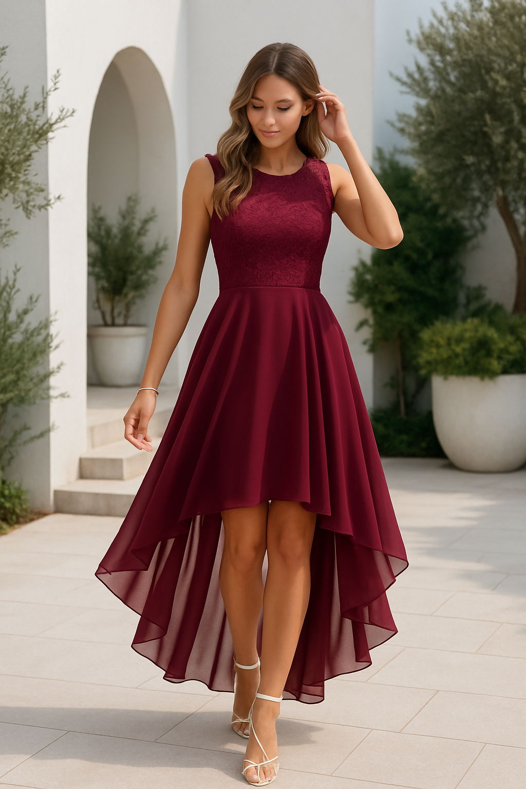 Alexis | Women Wedding Guest High Low Dress 1