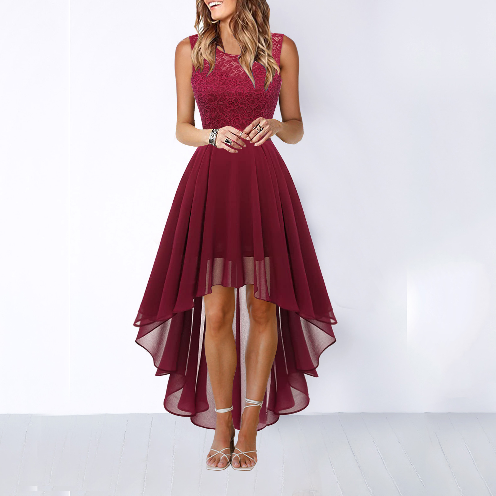 Alexis | Women Wedding Guest High Low Dress 3