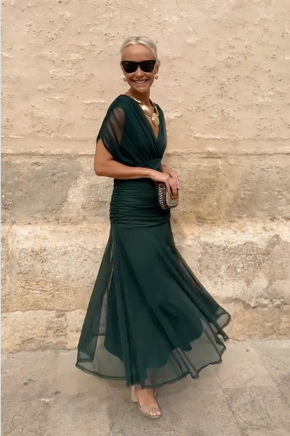 Alison™ | Elegant V-neck Fantasy Party Maxi Dress 6
