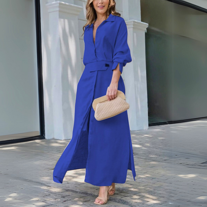 Amara™ | Elegant Maxi Dress with V-Neck 2