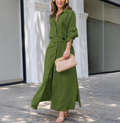 Amara™ | Elegant Maxi Dress with V-Neck 3