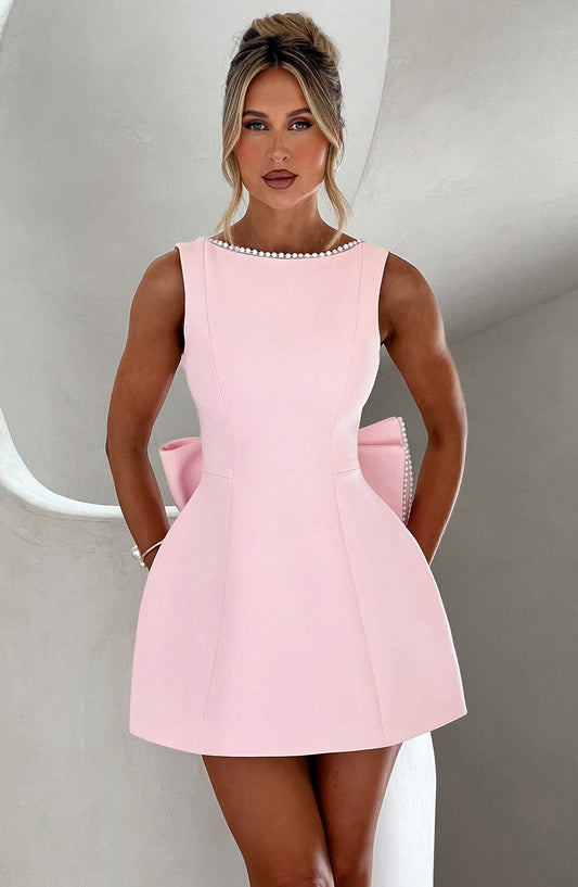 Amber | Women Wedding Guest Structured Mini Dress 0