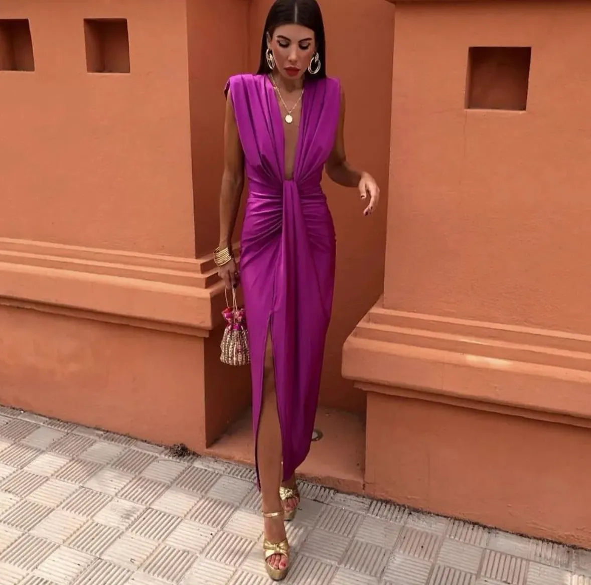 Amelia™ | Soft Pleated Midi Dress 4