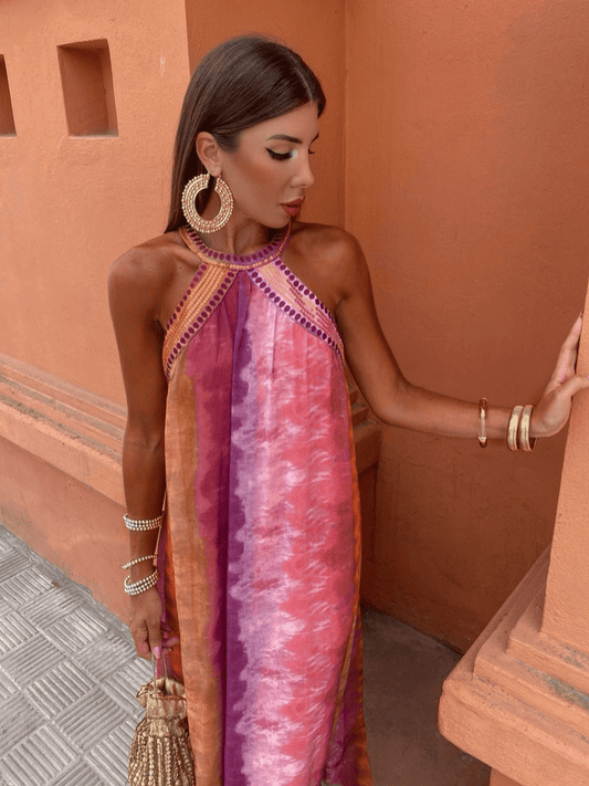 Aster | Women's Wedding Guest Ombre Dress 0