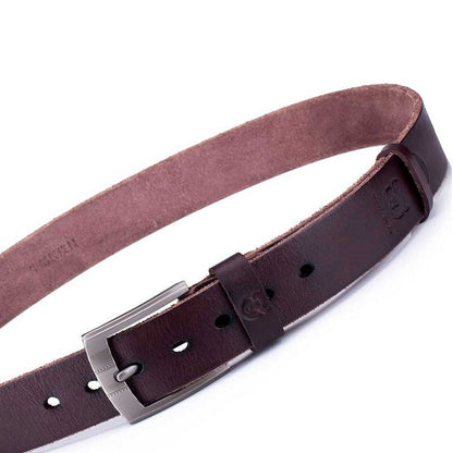 BULLCAPTAIN Genuine Leather Belt for Men Classic Retro