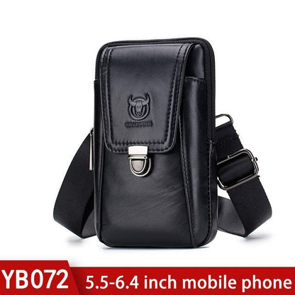 Leather Mini Shoulder Bag Belt Clip Holster Cell Phone Pouch