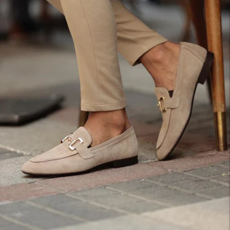 Lorenzo Don | Men's Suede Dress Loafers with Cushioned Sole | Elegant Style for Formal Events 2