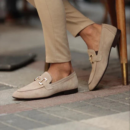 Lorenzo Don | Men's Suede Dress Loafers with Cushioned Sole | Elegant Style for Formal Events 2