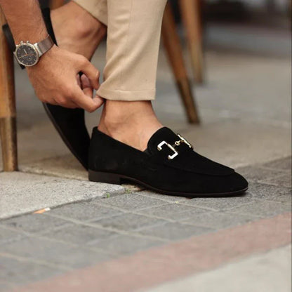 Lorenzo Don | Men's Suede Dress Loafers with Cushioned Sole | Elegant Style for Formal Events 4