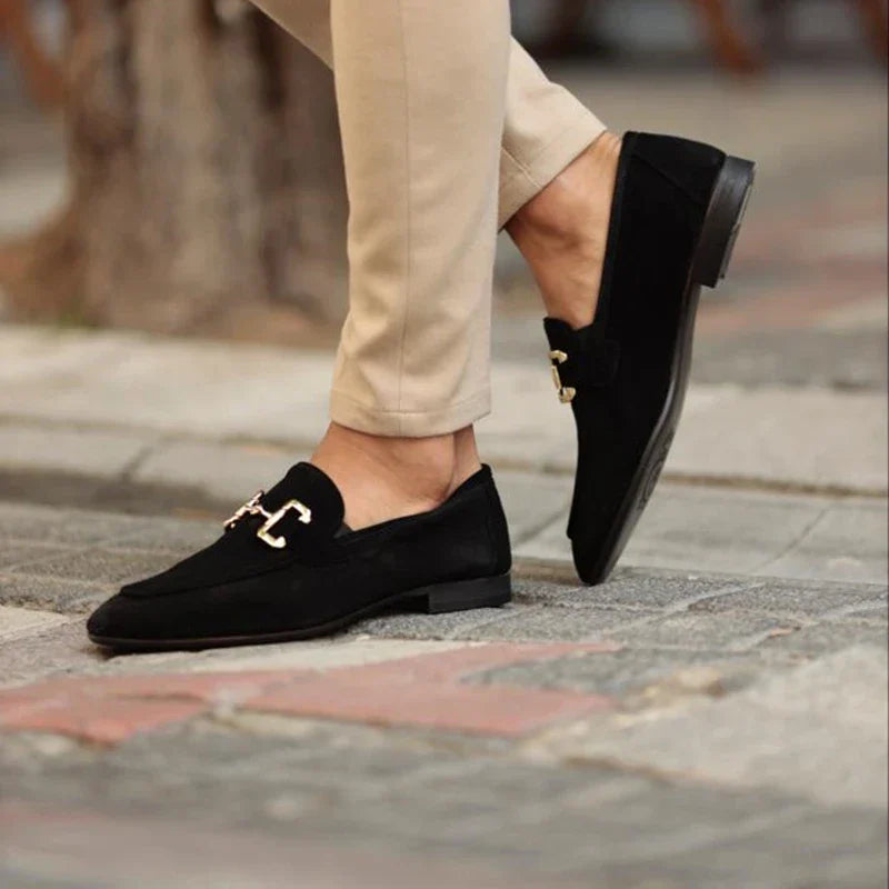 Lorenzo Don | Men's Suede Dress Loafers with Cushioned Sole | Elegant Style for Formal Events 5