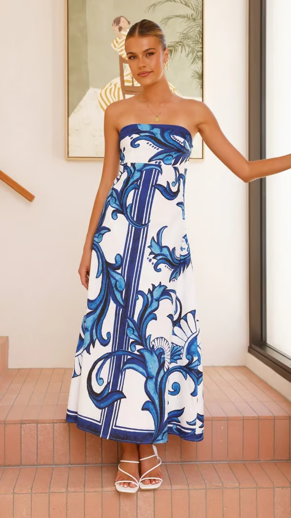 Briar | Women's Wedding Guest Printed Dress 0