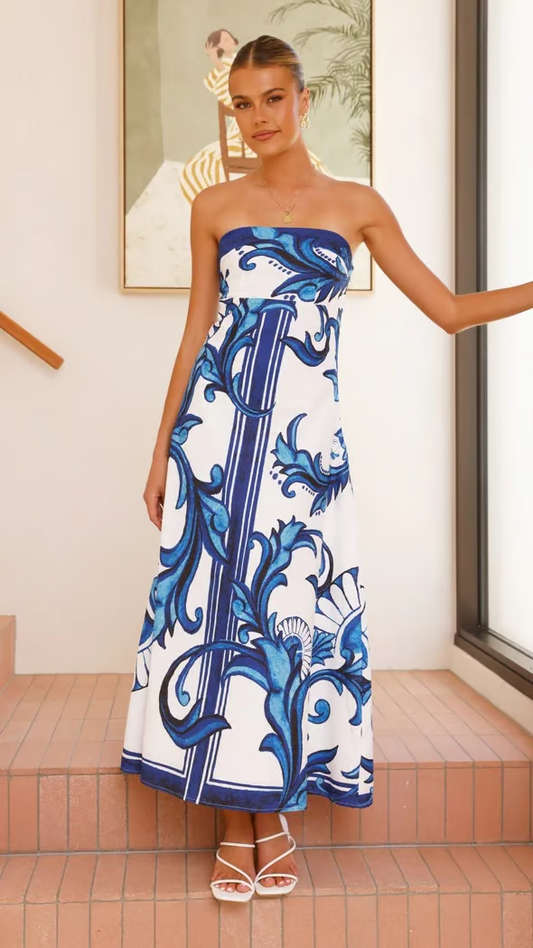 Briar | Women's Wedding Guest Printed Dress 0