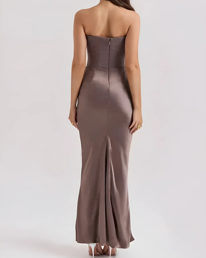 Brooklyn | Women Wedding Guest Draped Maxi Dress 1