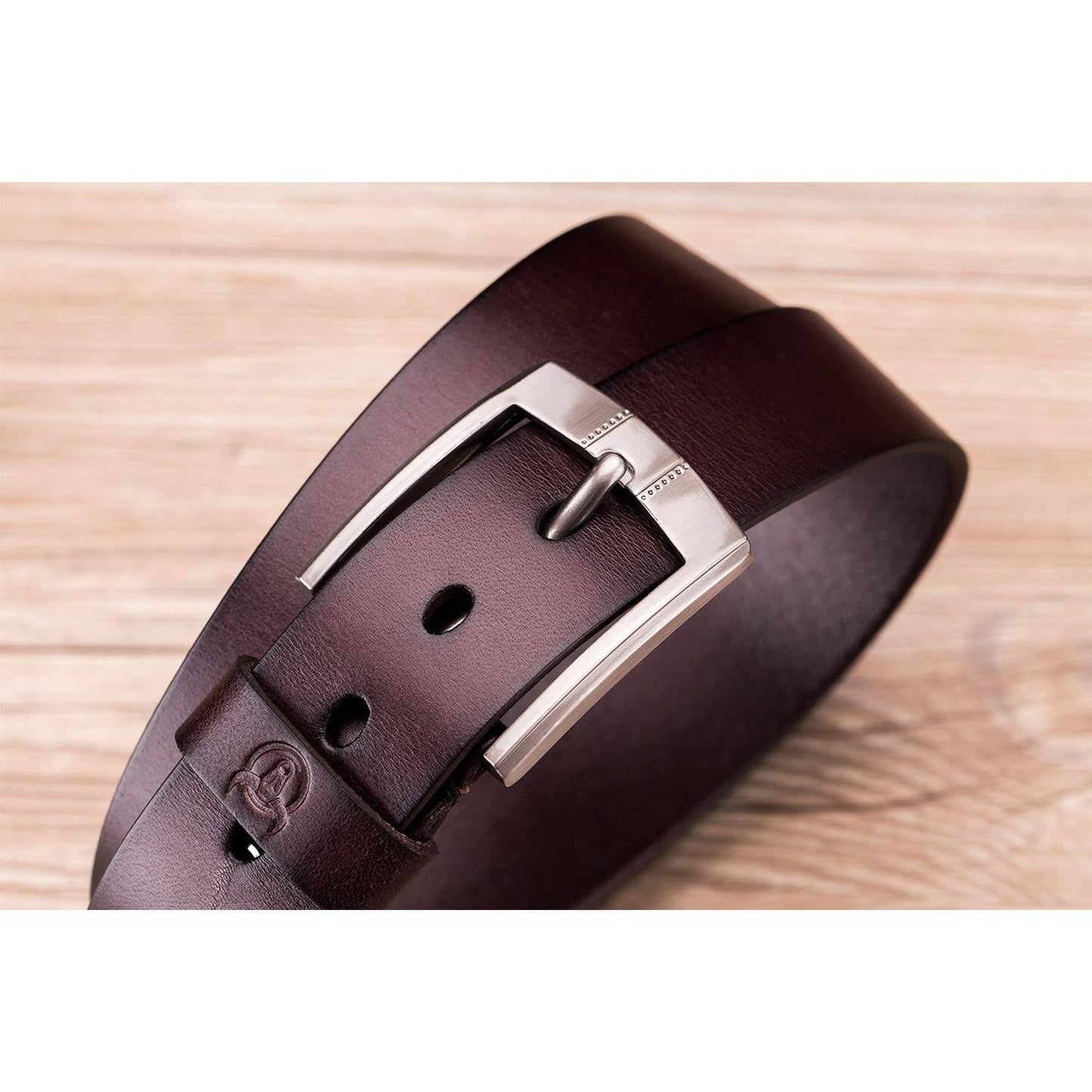 BULLCAPTAIN Genuine Leather Belt for Men Classic Retro